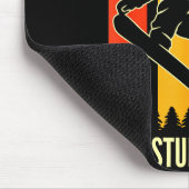 Snowboard Don't Follow Me I Do Stud Things Winter Mousepad (Ecke)