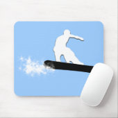 Snowboard. einfach. mousepad (Mit Mouse)