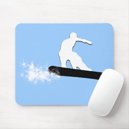 Snowboard. einfach. mousepad (Mit Mouse)
