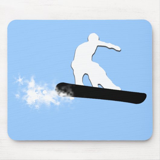 Snowboard. einfach. mousepad (Vorne)