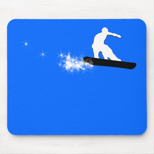 Snowboard. einfach. mousepad (Vorne)