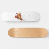 Snowboard en acuarela skateboard (Horizontal)