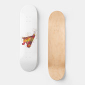 Snowboard en acuarela skateboard (Vorderseite)