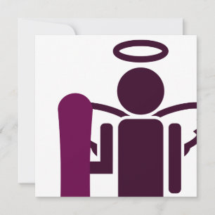 Snowboard-Engel Einladung