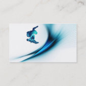 Snowboard-Entwurfs-Visitenkarte Visitenkarte (Rückseite)