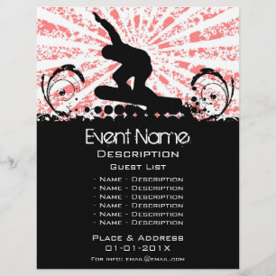 Snowboard-Event-Promotion Flyer