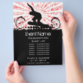 Snowboard Event-Werbeaktion Flyer (Hand)