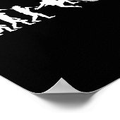 Snowboard Evolution Funny Snowboarder Poster (Ecke)