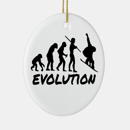 Snowboard-Evolution Keramikornament (Rechts)