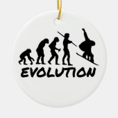 Snowboard-Evolution Keramikornament (Vorne)