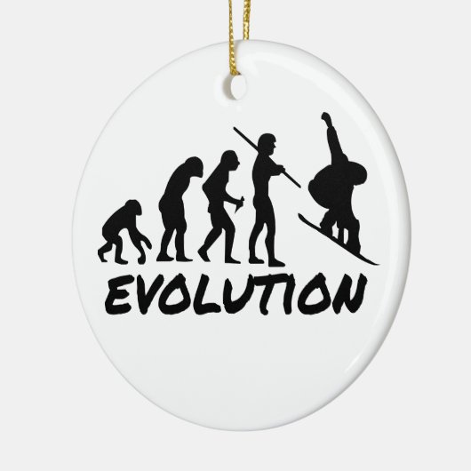 Snowboard-Evolution Keramikornament (Links)