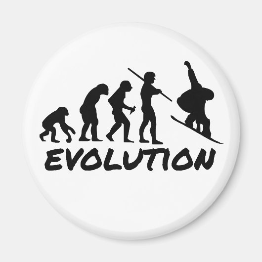 Snowboard-Evolution Magnet (Vorne)