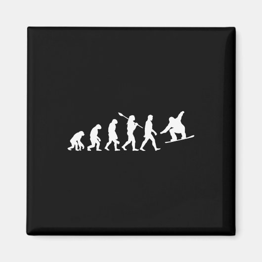 Snowboard-Evolution Magnet (Vorne)