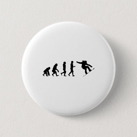 Snowboard-Evolution - Skaten Lovers Snowboarden Button (Vorderseite)