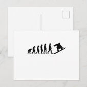 Snowboard Evolution Snowboard-Geschenk Postkarte (Vorne/Hinten)