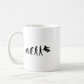 Snowboard-Evolution - Snowboarden Wintersportler Kaffeetasse (Links)