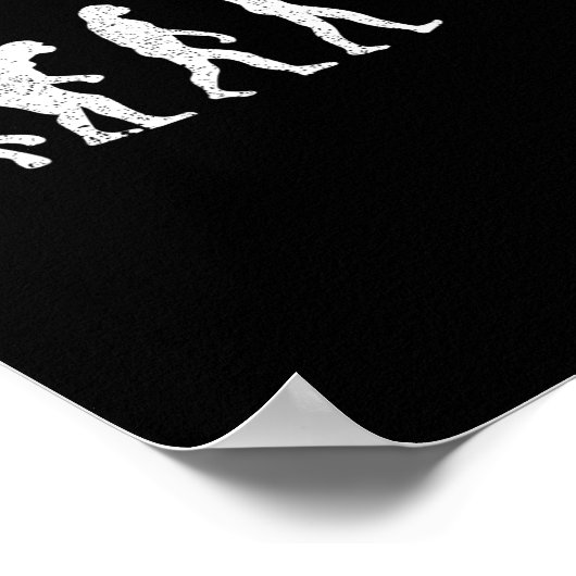 Snowboard-Evolution - Snowboarden Wintersportler Poster (Ecke)