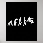 Snowboard-Evolution - Snowboarden Wintersportler Poster (Vorne)