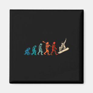 Snowboard Evolution Snowboarder Winter Snowboardin Magnet