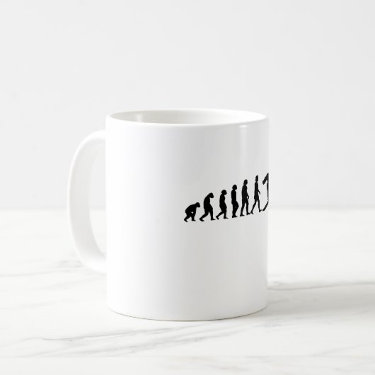 Snowboard Evolution Snowboarding Gift Kaffeetasse (Vorderseite Links)