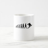 Snowboard Evolution Snowboarding Gift Kaffeetasse (Mittel)