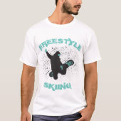Snowboard Extreme Sport Freestyle Ski T-Shirt (Vorderseite)