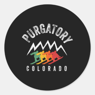 Snowboard-Feed Co Rerto Snowboarden Colorado Runder Aufkleber
