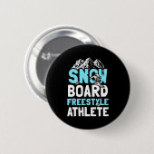 Snowboard Freestyle Athlete Button (Vorne & Hinten)