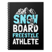 Snowboard Freestyle Athlete Notizblock (Vorderseite)