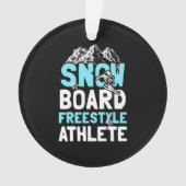 Snowboard Freestyle Athlete Ornament (Vorderseite)