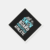 Snowboard Freestyle Athlete Serviette (Ecke)