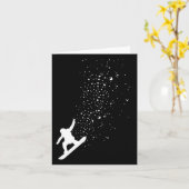 Snowboard Freestyle Snowboarder-Geschenk Karte (Gelbe Blume)