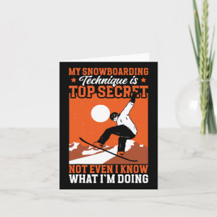 Snowboard Funny My Snowboarding Technik Karte