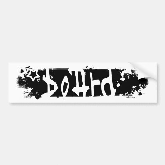 Snowboard. gekratzt. autoaufkleber (Vorne)