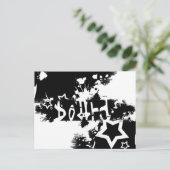 Snowboard : gekratzt postkarte (Stehend Vorderseite)