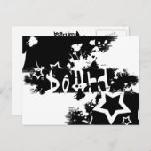 Snowboard : gekratzt postkarte (Vorne/Hinten)