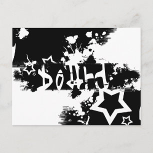 Snowboard : gekratzt postkarte