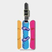 Snowboard Gepäckanhänger (Vorderseite vertikal)