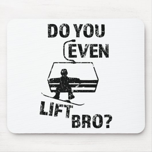 Snowboard Geschenk machen Sie auch Bro Funny Snowb Mousepad (Vorne)