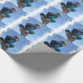 Snowboard Geschenkpapier (Ecke)