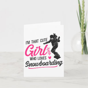 Snowboard-Girl 1 Karte