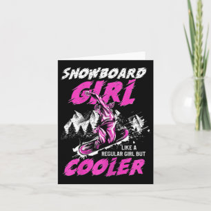 Snowboard Girl Damen Viel Cooler Snowboarden Karte