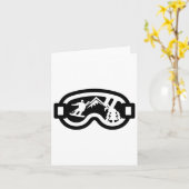 Snowboard Goggles Mountain Snowboarden Karte (Gelbe Blume)