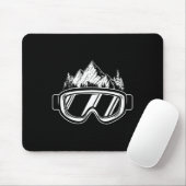 Snowboard Goggles - Wintersports Competition Snowb Mousepad (Mit Mouse)