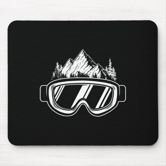 Snowboard Goggles - Wintersports Competition Snowb Mousepad (Vorne)