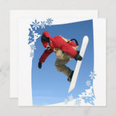 Snowboard Grab Einladung (Vorne/Hinten)