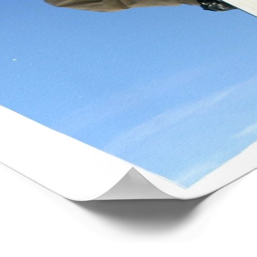 Snowboard Grab Poster Print (Ecke)