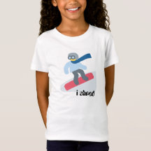 Snowboard-Grafik scherzt T - Shirt