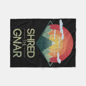 Snowboard hat das Gnar Ski Winter Mountain Geschen Fleecedecke (Vorderseite (Horizontal))