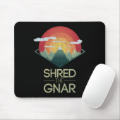 Snowboard hat das Gnar Ski Winter Mountain Geschen Mousepad (Mit Mouse)